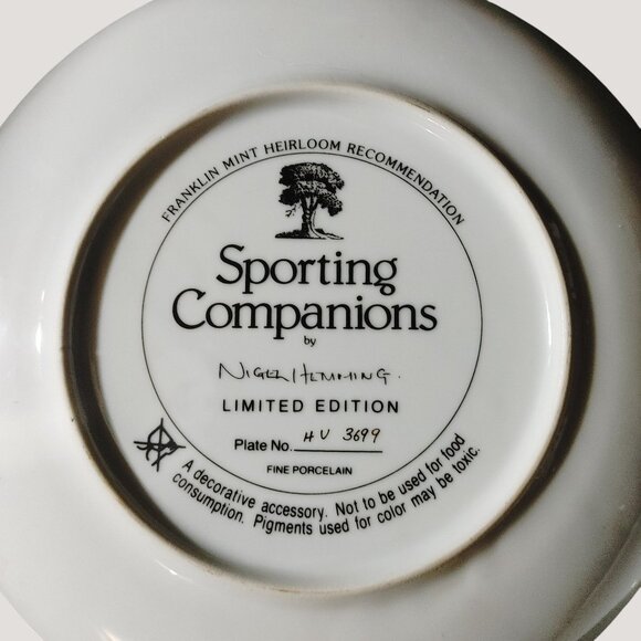 Labrador Retriever Collectible Franklin Mint Decorative Plates Set Of 5 - Picture 10 of 14